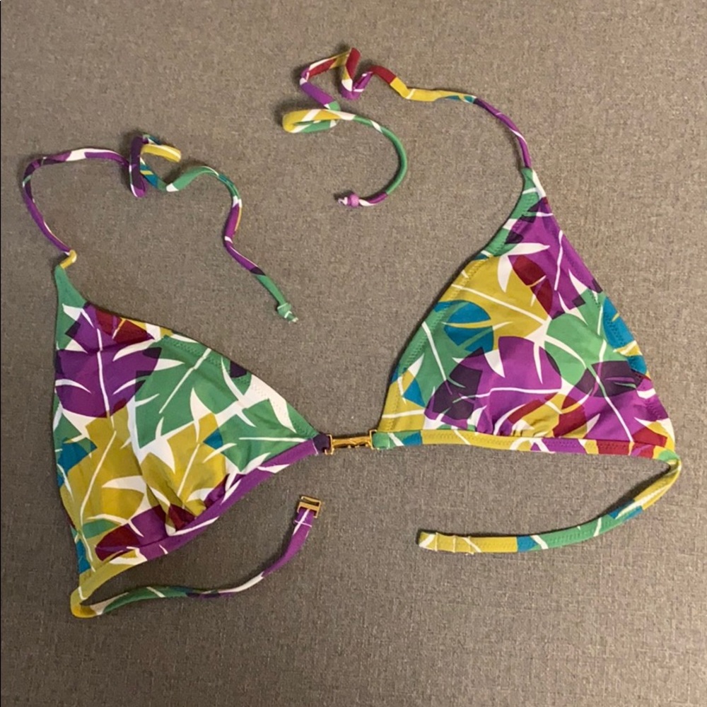 BCBG Max Aria printed bikini top